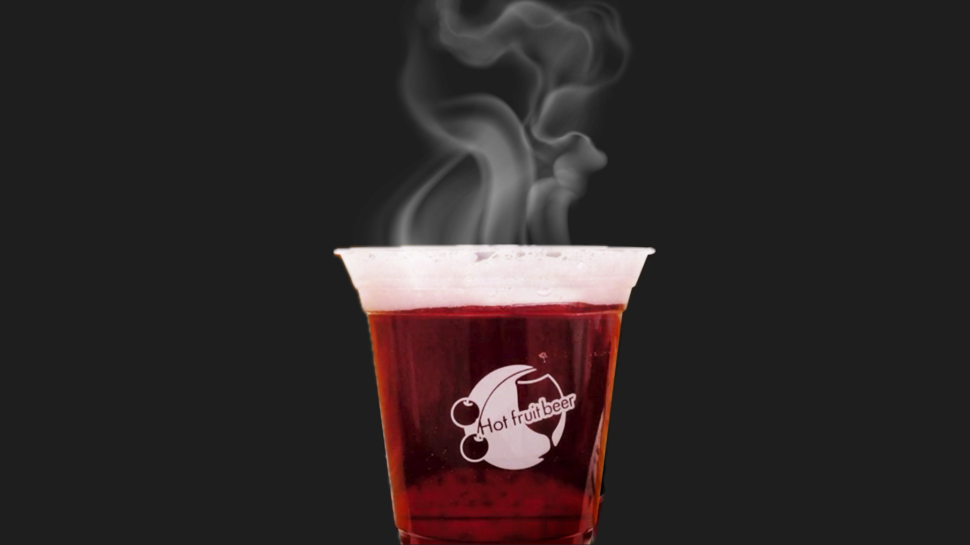 湯気の立つホットビール